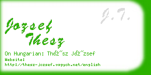 jozsef thesz business card